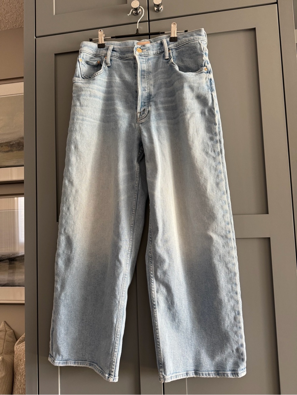 MOTHER High Waisted Spinner Flood Jeans